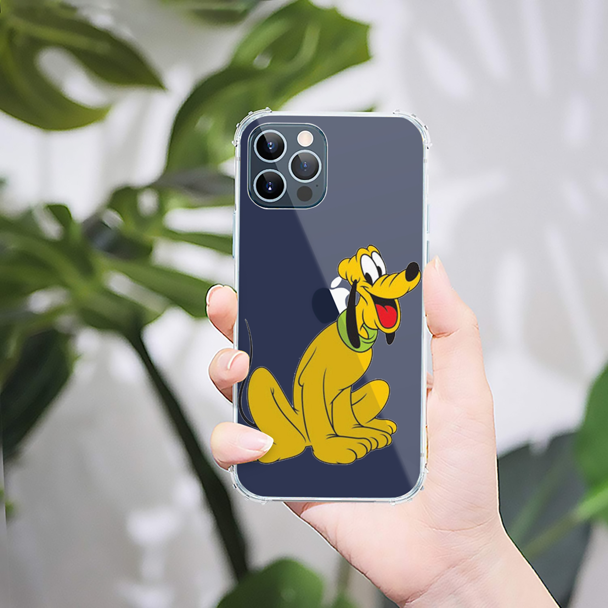 （画像用） ミッキーマウス Mickey Mouse 【iPhone 12シリーズ対応】透明スマホケース（クリアソフトケース）